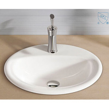 Salle de bains ovale forme ronde Art céramique porcelaine lavabo lavabo